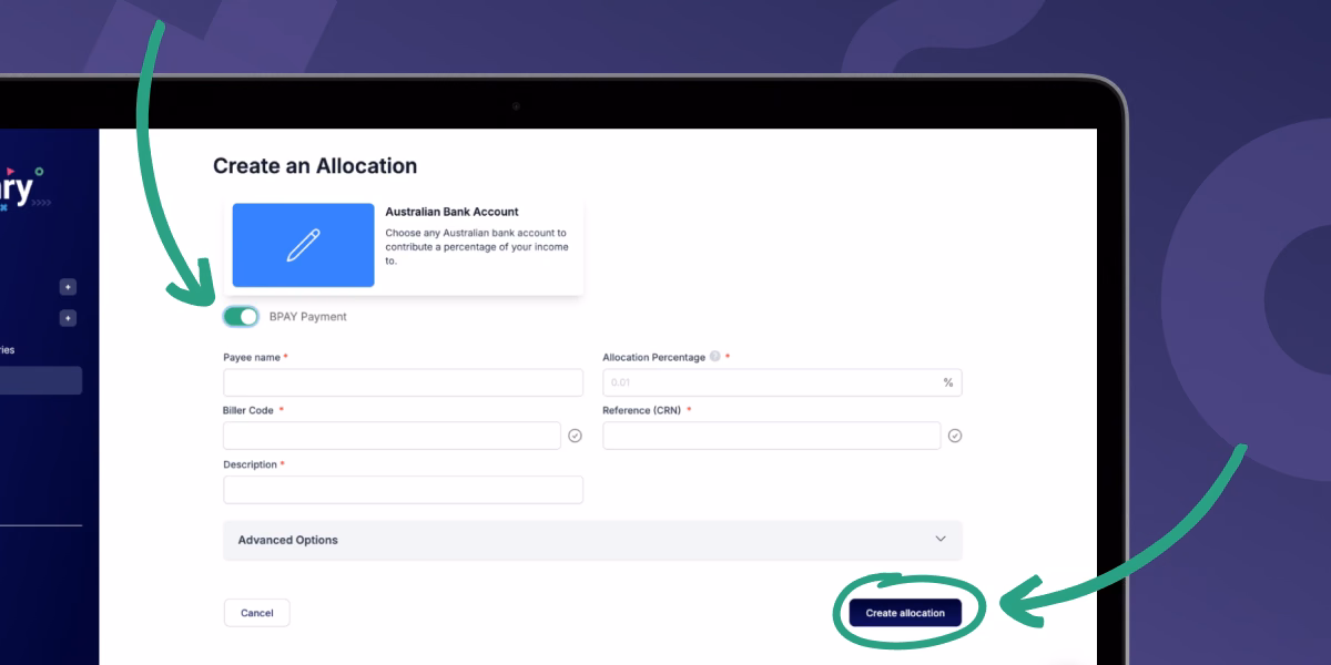 Custom allocation form