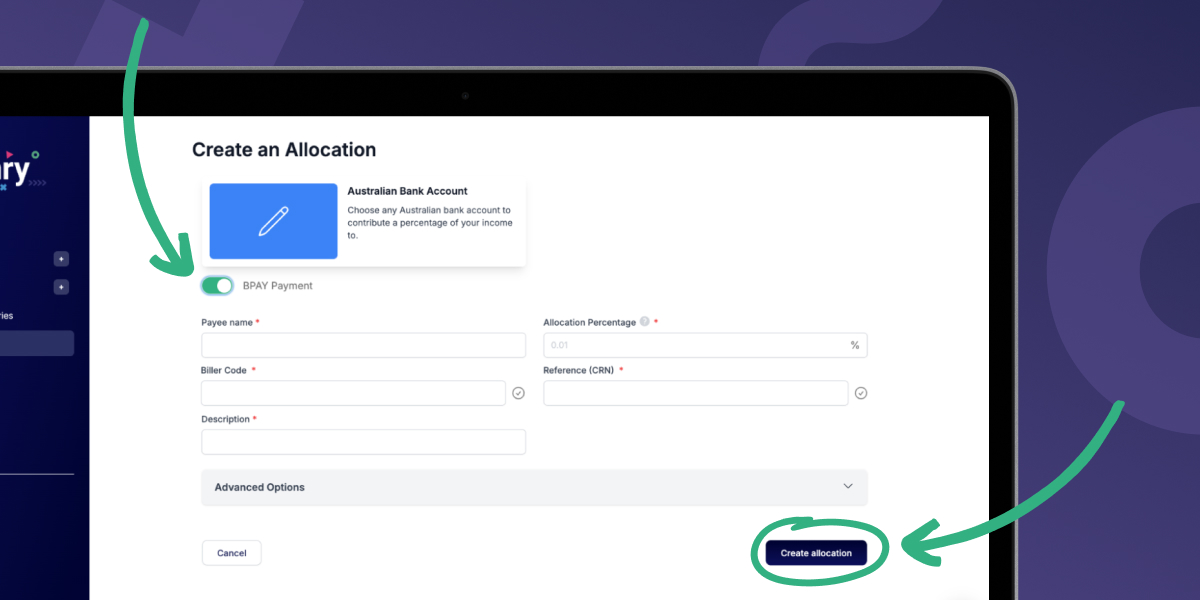 Custom allocation form
