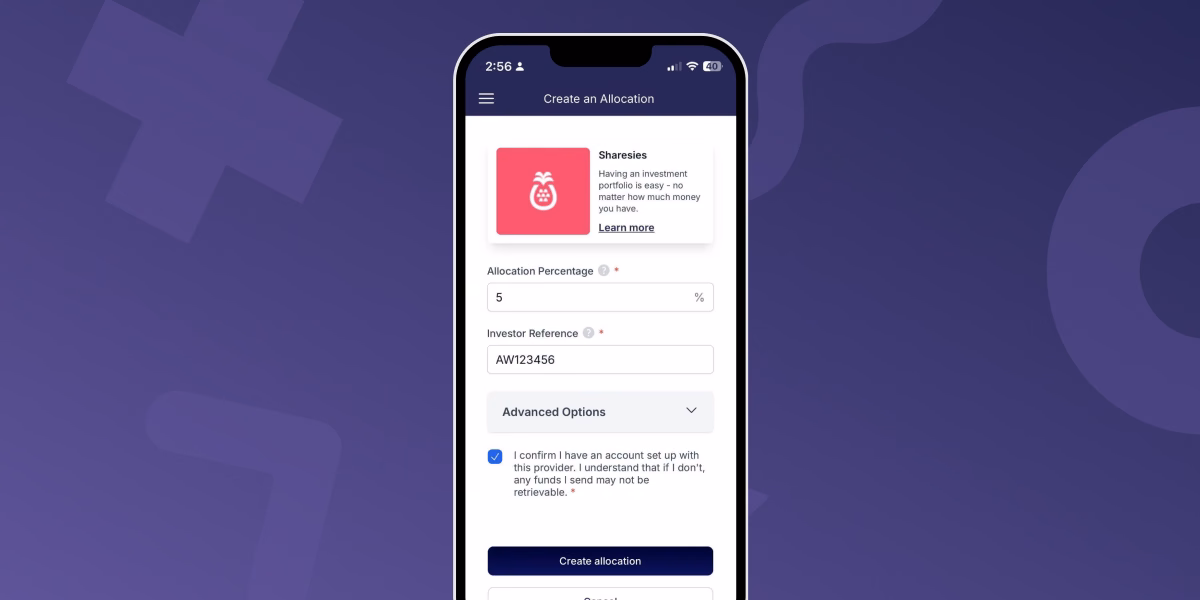 Investment platform templates