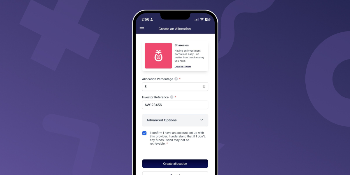 Investment platform templates