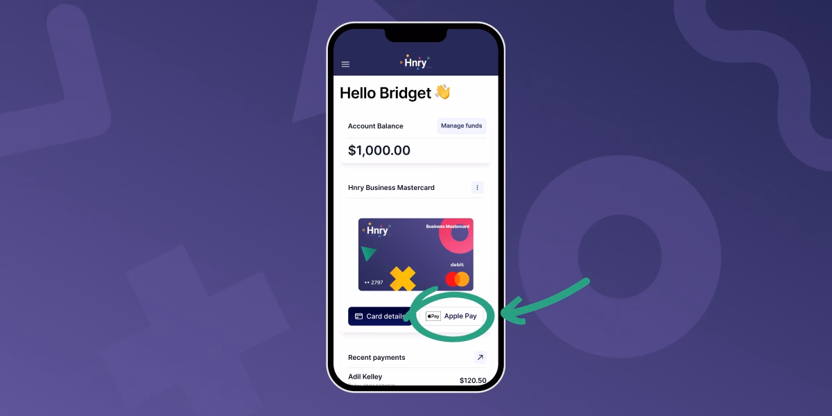 Add card to Apple Pay