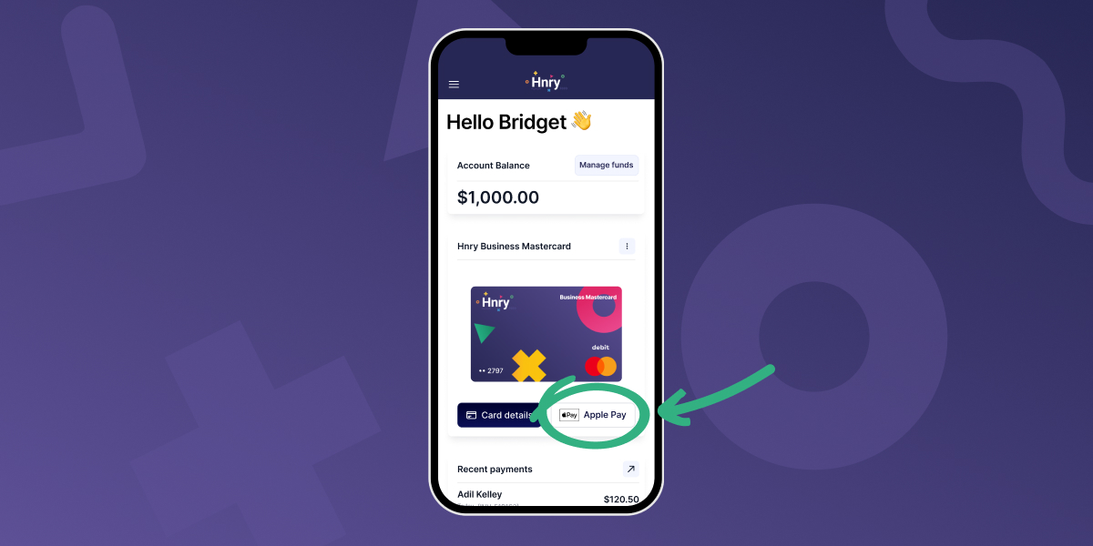Add card to Apple Pay