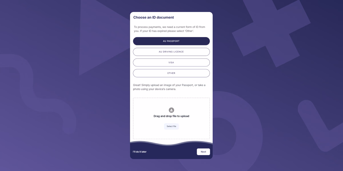 ID document upload