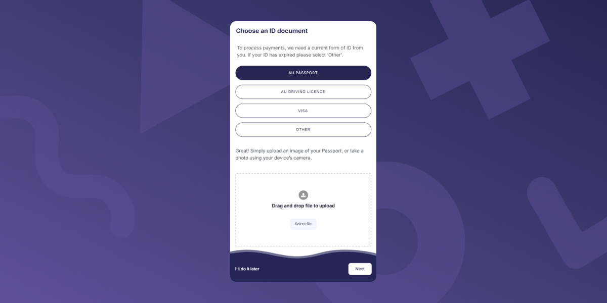 ID document upload